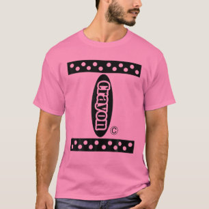 T-shirt Couleur rose Crayon Halloween Costume Couple