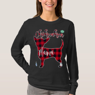 T-shirt Couleur rouge Chihuahua Mama