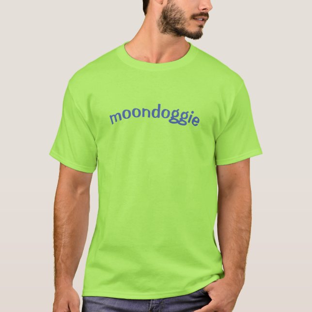 T-Shirt couleur vert citron Moondoggie (Devant)
