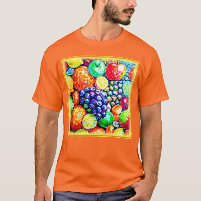 T-shirt Couleur vibrante des fruits. Commandez dès mainten (Devant)