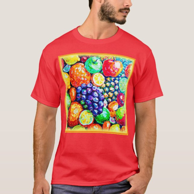 T-shirt Couleur vibrante des fruits. Commandez dès mainten (Devant)