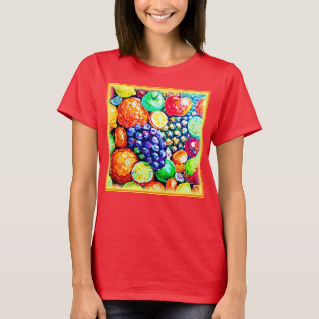 T-shirt Couleur vibrante des fruits. Commandez dès mainten (Devant)
