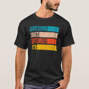 T-shirt Couleur vintage bande stupéfiante depuis Septembre