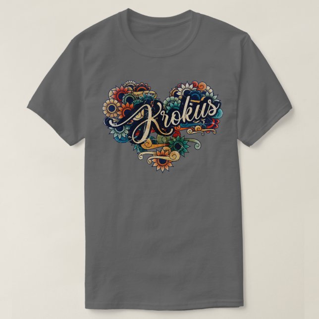 T-shirt COULEUR VINTAGE Krokus VIGNETTE (Design devant)