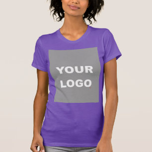 T-shirt Couleur violet Ajouter votre image Photo Logo