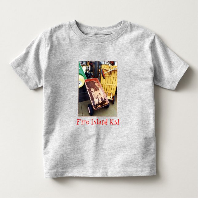 T-shirt couleur Wagons couleur 'Fire Island Kid' (Devant)