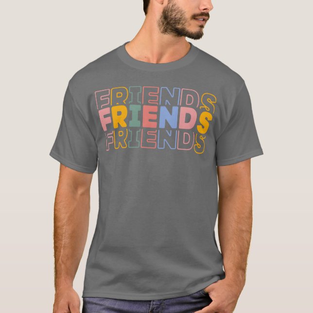 T-shirt Couleur Word Friends garçon (Devant)