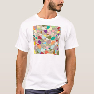 T-shirt Couleurs Abstraites or