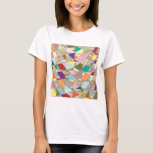 T-shirt Couleurs Abstraites or