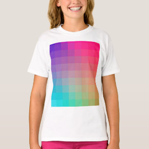 T-shirt Couleurs arc-en-ciel colorées Design dégradant
