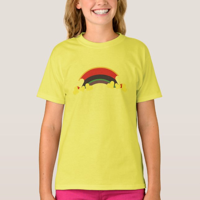 T-shirt Couleurs arc-en-ciel de Heart (Devant)