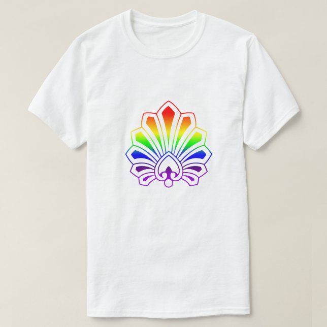 T-shirt Couleurs arc-en-ciel gay pride GLBTQ Design (Design devant)