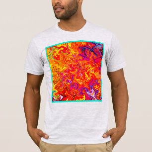 T-shirt Couleurs Audacieuses Design Abstrait