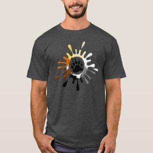 T-shirt Couleurs Awesome Bear Pride Splash et Patte d'Ours