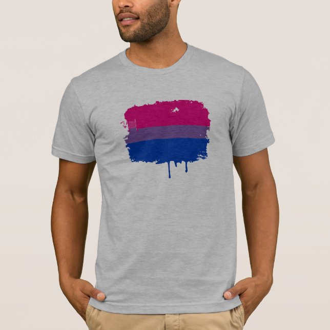 T-shirt Couleurs bisexuelles de fierté (Devant)