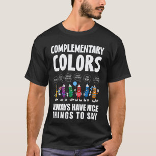 T-shirt Couleurs Complémentaires Artiste Professeur d'Art