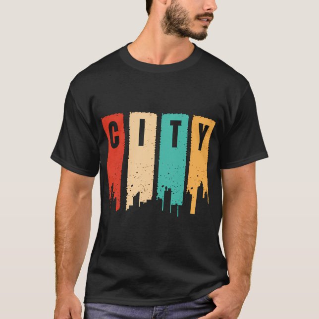 T-shirt Couleurs dans la ville (Devant)