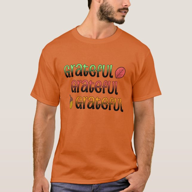 T-shirt Couleurs d'Automne | Grateful   (Devant)
