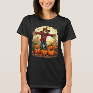 T-shirt Couleurs de automne mignonnes Halloween Thanksgivi