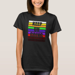 T-shirt Couleurs de ceinture de karaté continuent d'aller