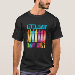 T-shirt Couleurs de crayon d'art enfant - Crayon