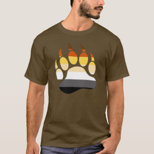 T-shirt Couleurs de fierté de l'ours Patte d'ours