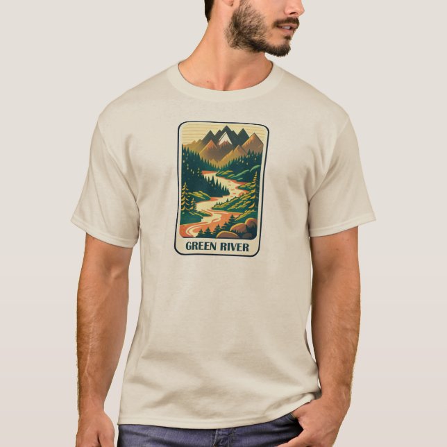 T-shirt Couleurs de Green River Utah (Devant)