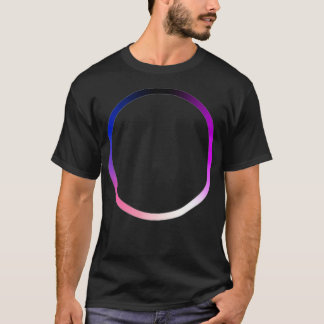 T-shirt Couleurs de la cornière Genderfluide Cercle de cei