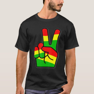 T-shirt Couleurs de la victoire de l'art Rasta Reggae pour