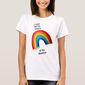 T-shirt Couleurs de l'arc-en-ciel - Fierté