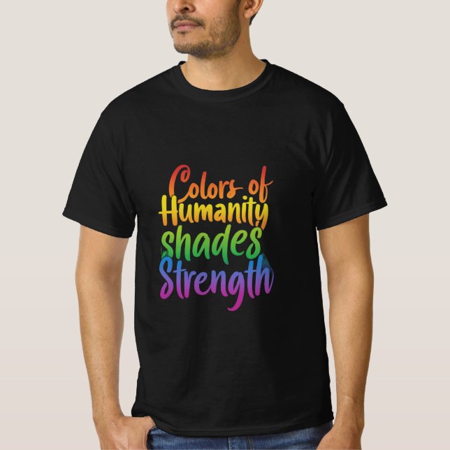 T-shirt Couleurs de l'humanité (Devant)