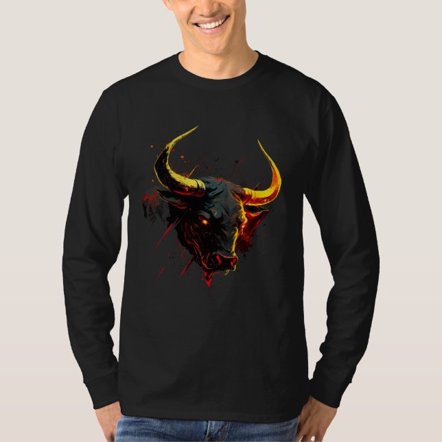 T-shirt Couleurs de taureau de combat espagnol du drapeau  (Devant)