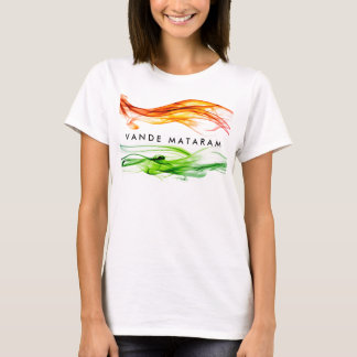 T-shirt Couleurs de Vande Mataram de l'Inde