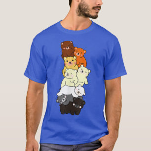 T-shirt Couleurs du drapeau de la Fierté d'ours gai mignon