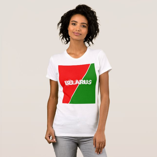 T-shirt Couleurs du drapeau national biélorusse (Devant entier)