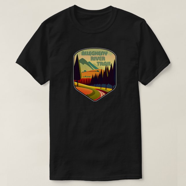 T-shirt Couleurs du sentier de la rivière Allegheny (Design devant)