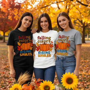 T-shirt Couleurs en baisse Sourires en hausse Citation d'a