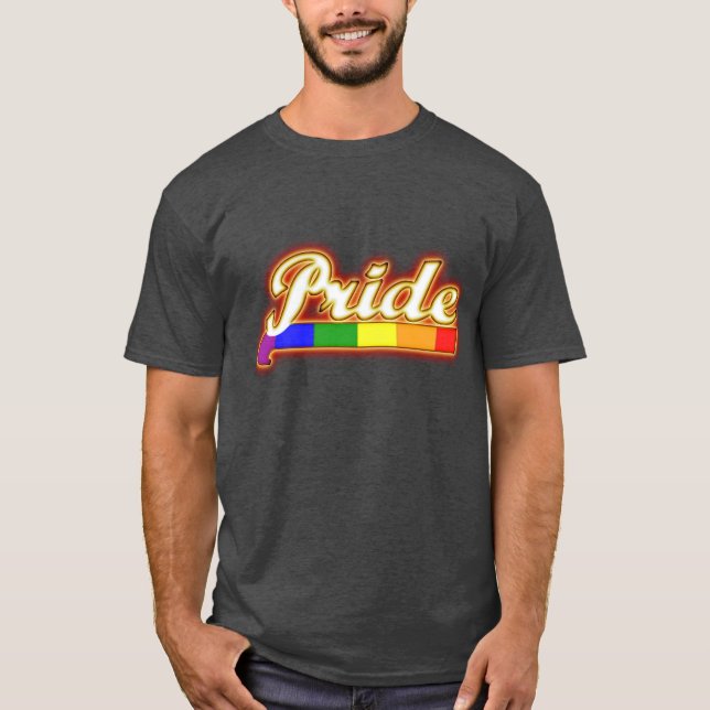 T-shirt Couleurs Gay Pride de Fierté Brillante (Devant)