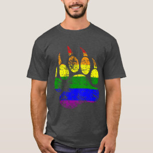 T-shirt Couleurs gay pride Ours en détresse Drapeau arc-en