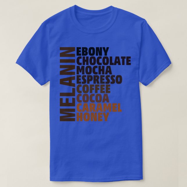 T-shirt Couleurs mélanine beauté (Design devant)