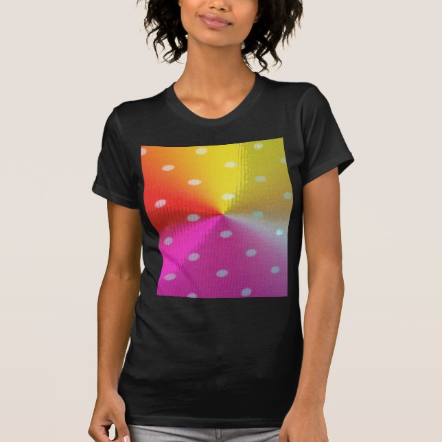 T-shirt Couleurs Motifs pois (Devant)