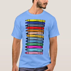 T-shirt Couleurs Pastel en cire défunte