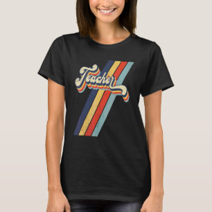 T-shirt Couleurs Rétro Années 70 Professeur Couleurs Vives