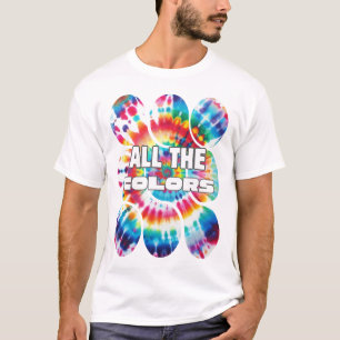 T-shirt Couleurs Rétro Funky Tie-Dye