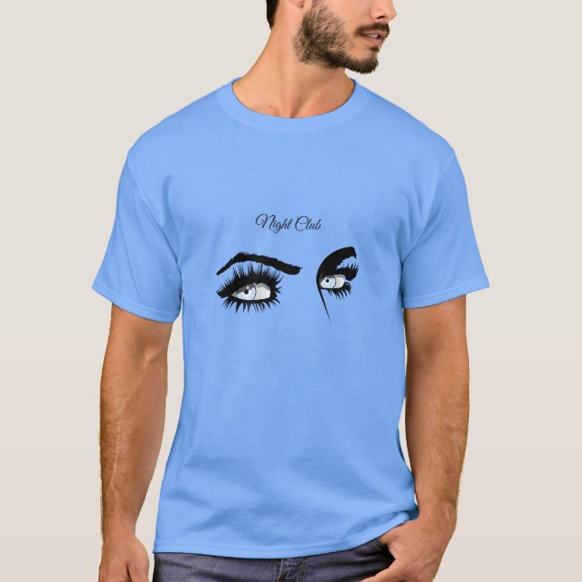 T-shirt Couleurs solides Bleues Profondes Dessin Femme (Devant)