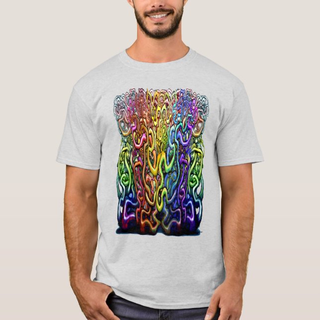 T-shirt Couleurs tordues (Devant)