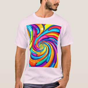 T-shirt Couleurs torride, Spirale psychédélique, Chao colo