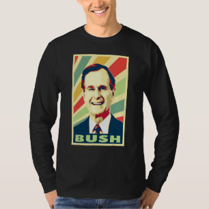 T-shirt Couleurs Vintage George H W Bush