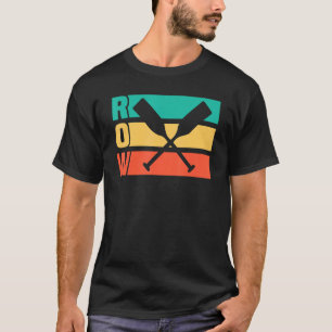 T-shirt Couleurs Vintages d'inclinaison rétroactive de lig
