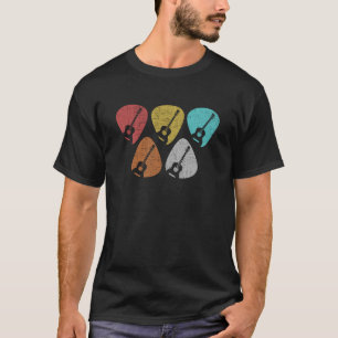 T-shirt Couleurs Vintages rétro Onglet de guitare pour gui